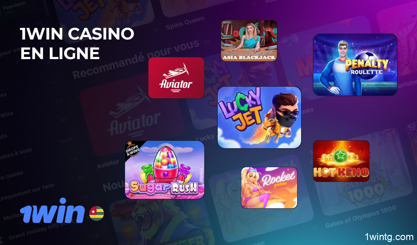 Le casino en ligne 1win Togo propose une large gamme de jeux