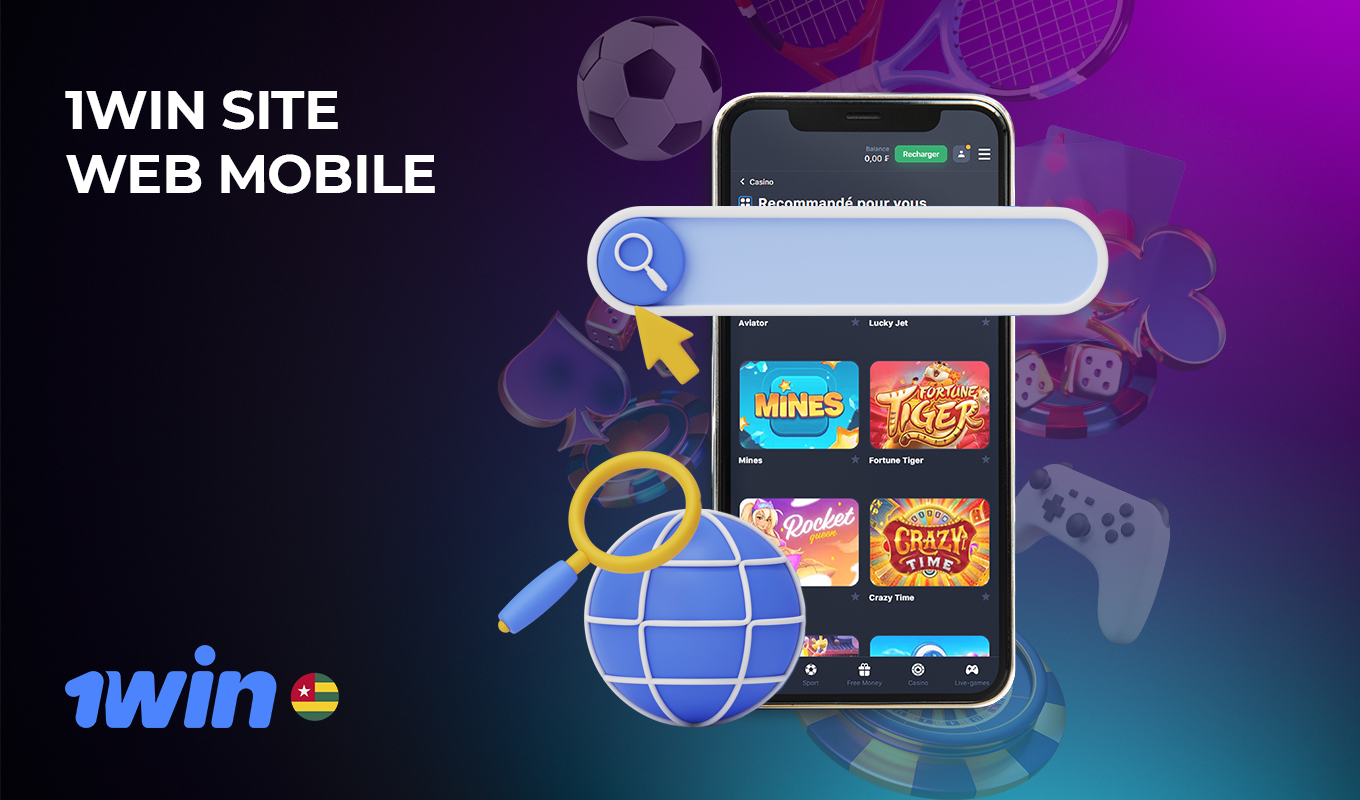 Le site mobile de 1win ne nécessite pas d'installation sur les téléphones portables des utilisateurs togolais