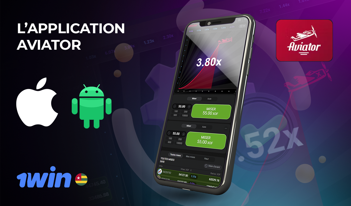 Téléchargez l'application mobile gratuite pour Android ou iOS pour jouer à 1win Aviator en argent réel et en mode démo où que vous soyez