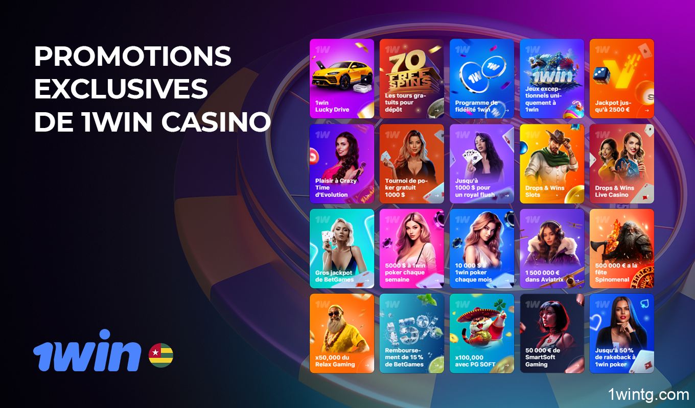 Offre spéciale pour les fans de jeux du casino en ligne 1win