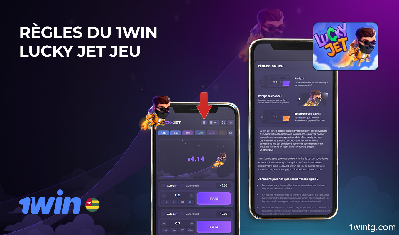 Pour augmenter vos chances de gagner, apprenez les règles de base et les mécanismes du jeu de crash Lucky Jet 1win